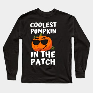 Coolest Pumpkin in the Patch Halloween Party Design Long Sleeve T-Shirt
